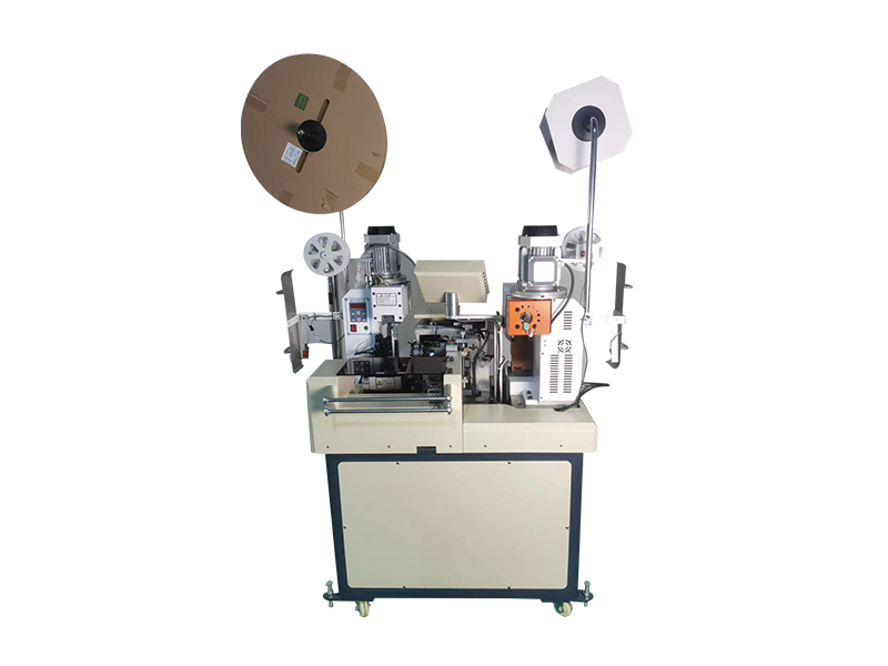 全自動雙壓單沾端子機(五線）